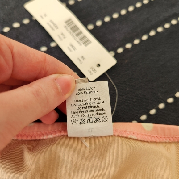 J.Crew String Bikini Bottom Pink Polka Dot NWT Size XL - Picture 3 of 5